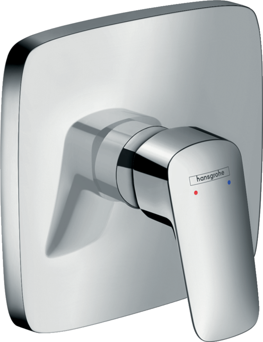 Hansgrohe Logis Single Lever Manual Shower Mixer Highflow For Concealed Installation - Chrome - 71607000