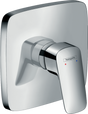 Hansgrohe Logis Single Lever Manual Shower Mixer Highflow For Concealed Installation - Chrome - 71607000