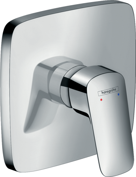 Hansgrohe Logis Single Lever Manual Shower Mixer Soft Cube For Concealed Installation - Chrome - 71605000