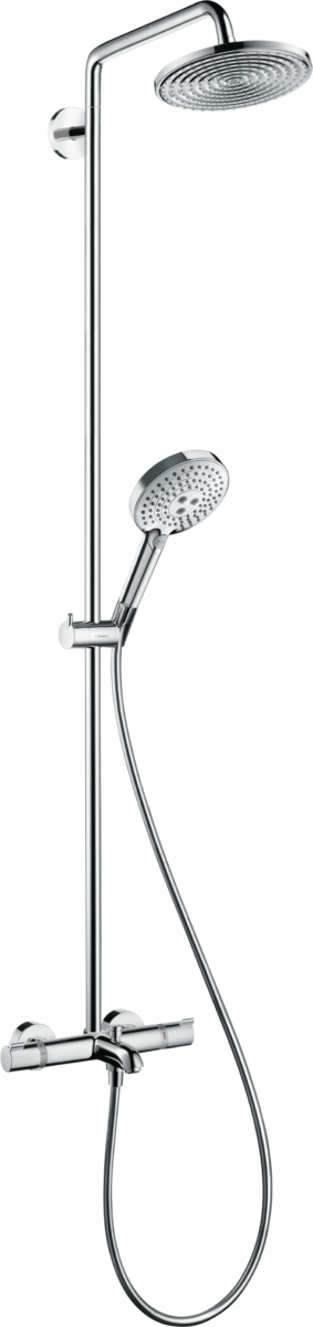 Hansgrohe Raindance S Showerpipe 240 1jet With Thermostatic Bath Mixer - Chrome - 27117000