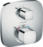 Hansgrohe Ecostat E chrome thermostatic mixer with shut-off valve for concealed single outlet installation