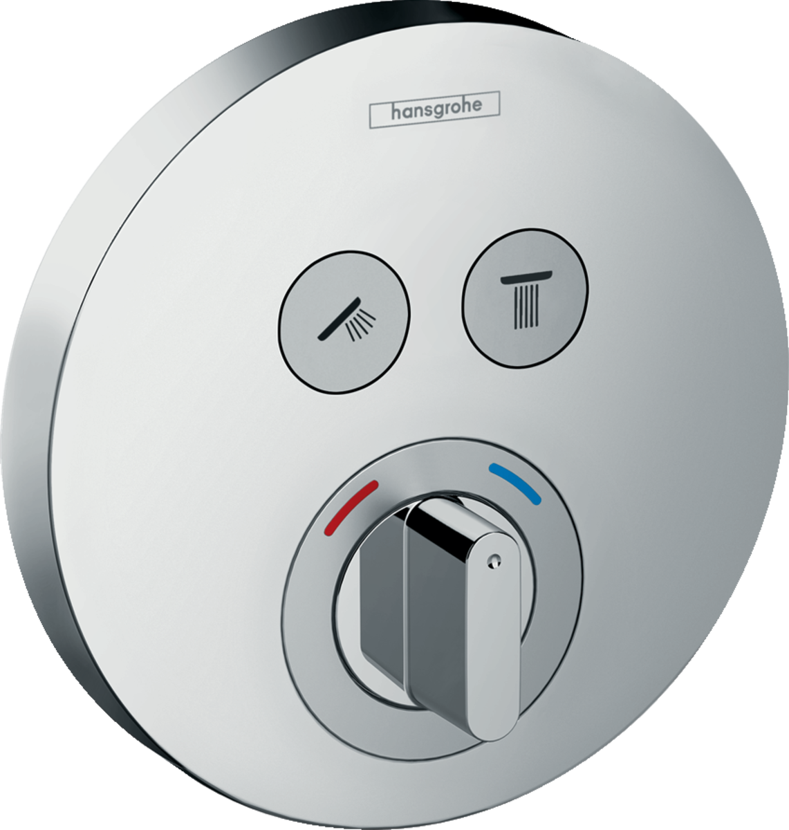 Hansgrohe Showerselect S Mixer For Concealed Installation For 2 Outlets - Chrome - 15748000