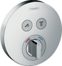 Hansgrohe Showerselect S Mixer For Concealed Installation For 2 Outlets - Chrome - 15748000
