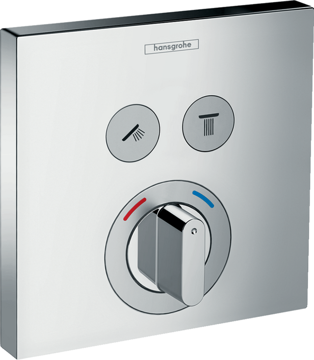 Hansgrohe ShowerSelect Mixer For Concealed Installation For 2 Outlets - Chrome - 15768000