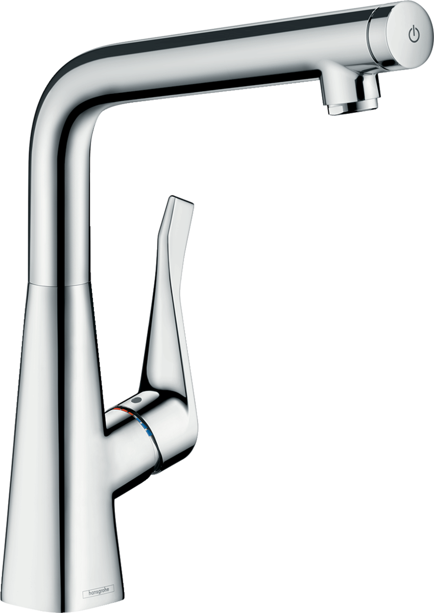 Hansgrohe Metris Select M71 Single Lever Kitchen Mixer 320 Single Spray Mode - Chrome - 14883000