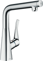 Hansgrohe Metris Select M71 Single Lever Kitchen Mixer 320 Single Spray Mode - Chrome - 14883000