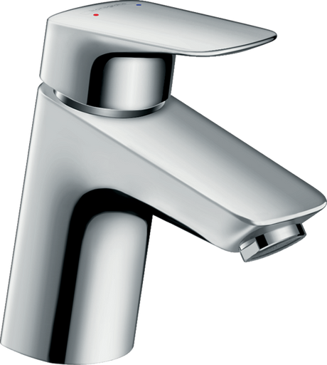 Hansgrohe Logis Single Lever Basin Mixer 70 chrome finish with push-open waste for vented hot water cylinders