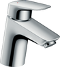 Hansgrohe Logis Single Lever Basin Mixer 70 chrome finish with push-open waste for vented hot water cylinders
