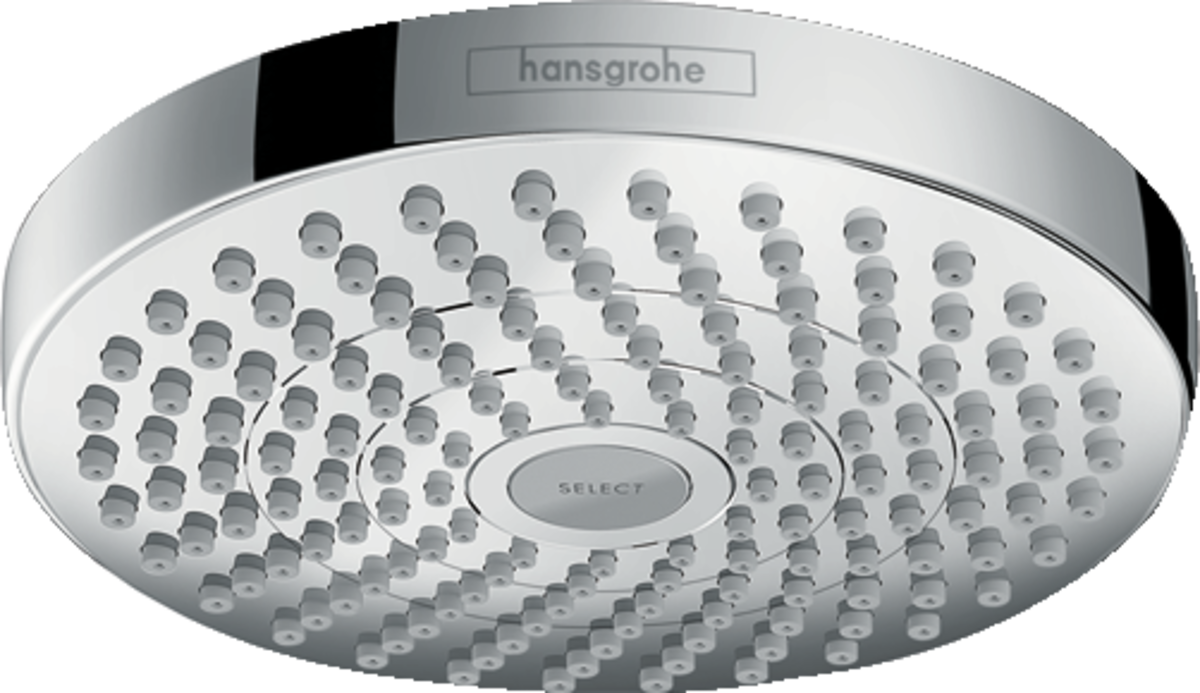 Hansgrohe Croma Select S Overhead Shower 180 2jet EcoSmart 9 L/min - Chrome - 26523000