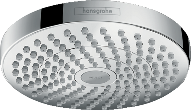 Hansgrohe Croma Select S Overhead Shower 180 2jet EcoSmart 9 L/min - Chrome - 26523000