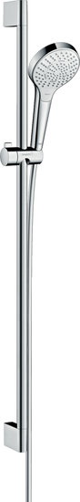 Hansgrohe Croma Select S Shower Set 110 Multi With Shower Rail 900mm - White/Chrome - 26571400