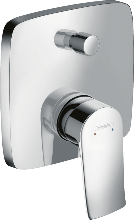 Hansgrohe Metris Single Lever Manual Bath Mixer with chrome finish and concealed installation