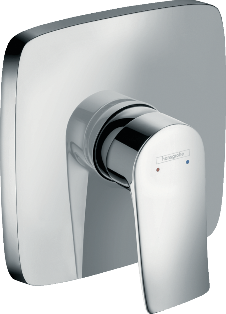 Hansgrohe Metris Single Lever Manual Shower Mixer Soft Cube For Concealed Installation - Chrome - 31456000