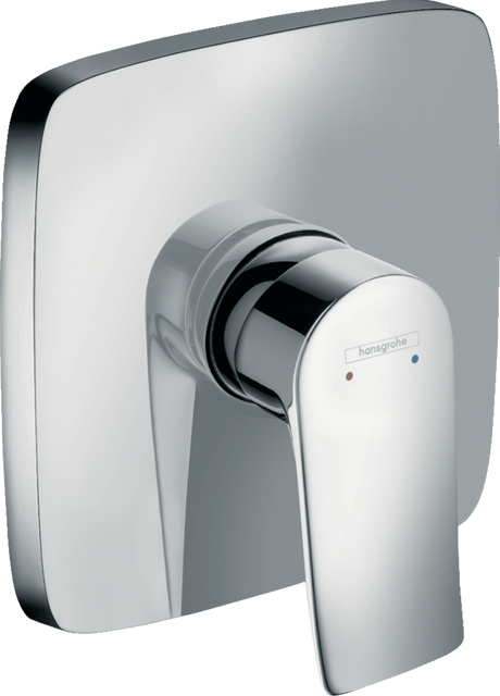 Hansgrohe Metris Single Lever Manual Shower Mixer Soft Cube For Concealed Installation - Chrome - 31456000