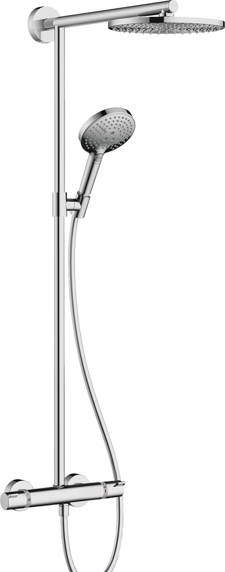 Hansgrohe Raindance Showerpipe 240 1jet Ecosmart 9 L/min With Thermostatic Shower Mixer - Chrome - 27228000