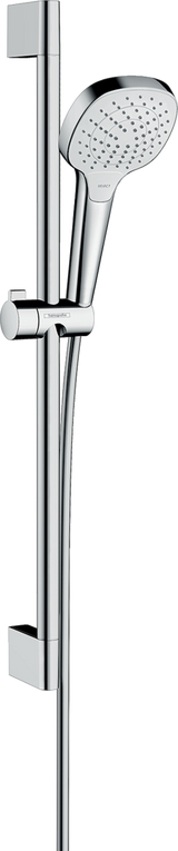 Hansgrohe Croma Select E Shower Set 110 Vario Ecosmart 9 L/min With Shower Rail 650mm - White/Chrome - 26583400