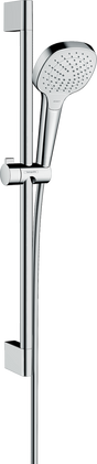 Hansgrohe Croma Select E Shower Set 110 Vario Ecosmart 9 L/min With Shower Rail 650mm - White/Chrome - 26583400