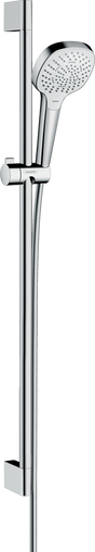 Hansgrohe Croma Select E Shower Set 110 Multi With Shower Rail 900mm - White/Chrome - 26590400