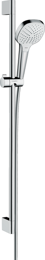 Hansgrohe Croma Select E Shower Set 110 Vario Ecosmart 9 L/min With Shower Rail 900mm - White/Chrome - 26593400