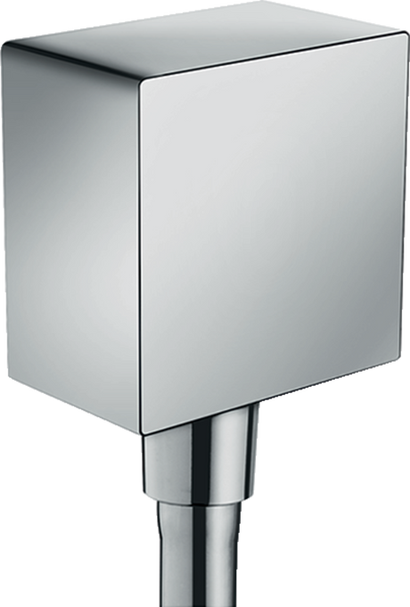 Hansgrohe FixFit Wall Outlet Square With Non-Return Valve - Chrome - 26455000