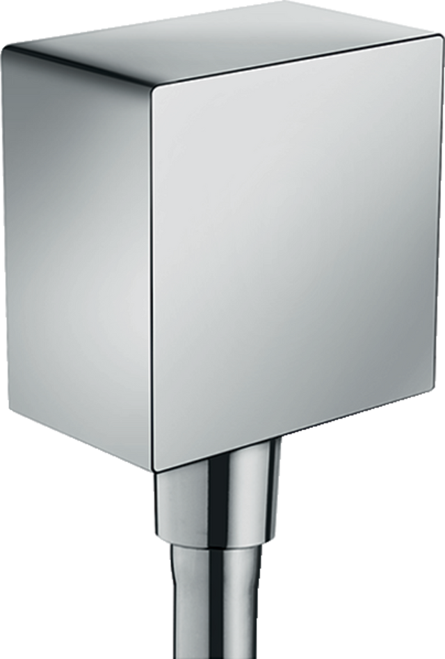 Hansgrohe FixFit Wall Outlet Square With Non-Return Valve - Chrome - 26455000