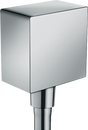Hansgrohe FixFit Wall Outlet Square With Non-Return Valve - Chrome - 26455000