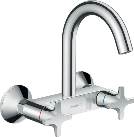 Hansgrohe Logis M32 2-handle Kitchen Mixer Wall-mounted Single Spray Mode - Chrome - 71286000