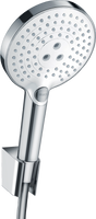 Hansgrohe Raindance Select S Shower Holder Set 120 3jet With Shower Hose 1600mm - White/Chrome - 26721400