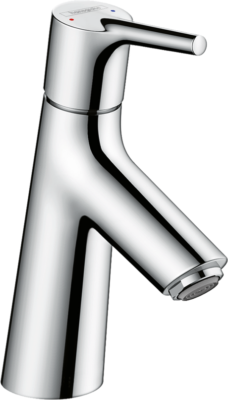 Hansgrohe Talis S single lever basin mixer in chrome with integrated pop-up waste and sleek modern design