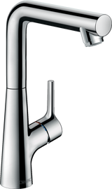 Hansgrohe Talis S chrome single lever basin mixer with swivel spout and pop-up waste