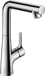 Hansgrohe Talis S chrome single lever basin mixer with swivel spout and pop-up waste