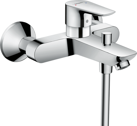 Hansgrohe Talis E single lever manual bath mixer in chrome for exposed installation