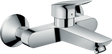 Hansgrohe Logis Wall Mounted single lever basin mixer in chrome with EcoSmart technology and sleek modern design