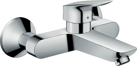 Hansgrohe Logis Wall Mounted single lever basin mixer in chrome with EcoSmart technology and sleek modern design