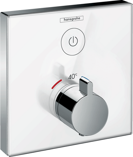 Hansgrohe ShowerSelect Glass Thermostatic Mixer For Concealed Installation For 1 Outlet - Chrome - 15737400