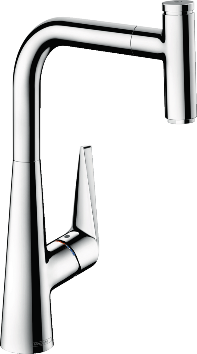 Hansgrohe Talis Select M51 Single Lever Kitchen Mixer 300 Eco With Pull-out Spout Single Spray Mode - Chrome - 72826000