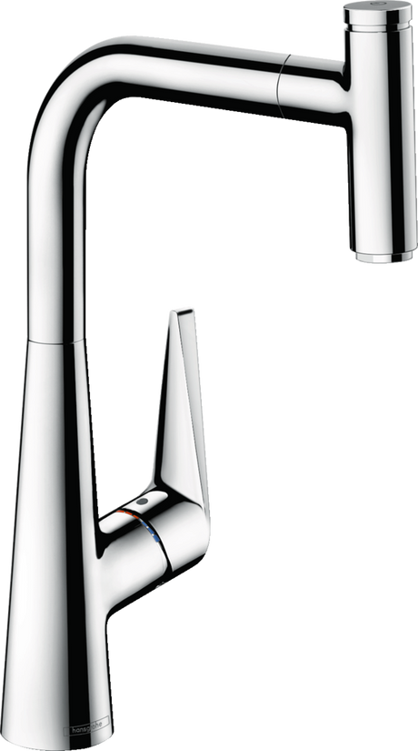 Hansgrohe Talis Select M51 Single Lever Kitchen Mixer 300 With Pull-out Spout Single Spray Mode - Chrome - 72821000