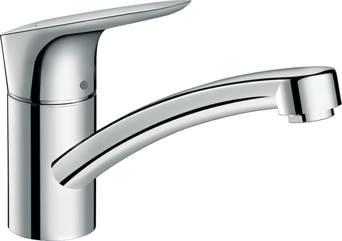 Hansgrohe Logis M31 Single Lever Kitchen Mixer 120 Coolstart Ecosmart Single Spray Mode - Chrome - 71837000