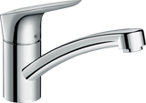 Hansgrohe Logis M31 Single Lever Kitchen Mixer 120 Coolstart Ecosmart Single Spray Mode - Chrome - 71837000