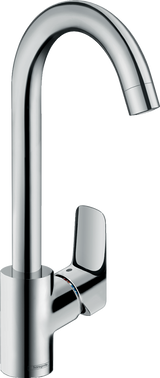 Hansgrohe Logis M31 Single Lever Kitchen Mixer 260 Eco Single Spray Mode - Chrome - 71861000