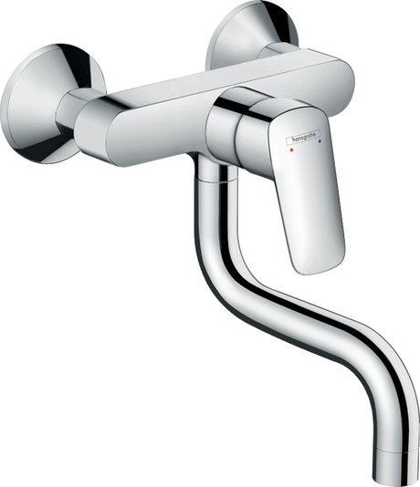 Hansgrohe Logis M31 Single Lever Kitchen Mixer Wall-mounted Single Spray Mode - Chrome - 71836000