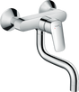 Hansgrohe Logis M31 Single Lever Kitchen Mixer Wall-mounted Single Spray Mode - Chrome - 71836000