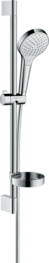 Hansgrohe Croma Select S Shower Set 110 Vario With Shower Rail 650mm And Soap Dish - White/Chrome - 26566400