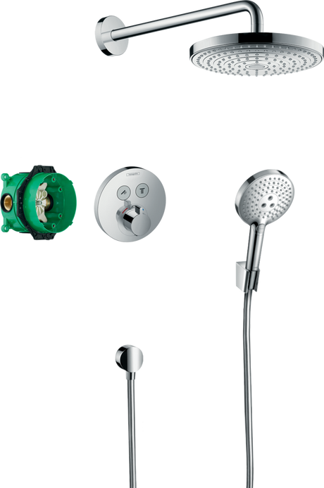 Hansgrohe Raindance Select S Shower System With Showerselect S Thermostatic Mixer For Concealed Installation - Chrome - 27297000