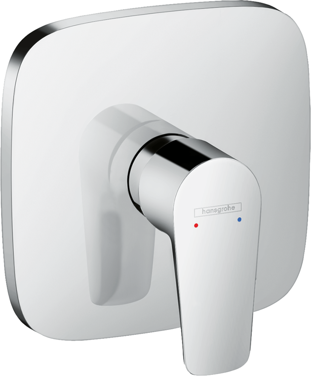 Hansgrohe Talis E Single Lever Manual Shower Mixer Soft Cube For Concealed Installation - Chrome - 71765000