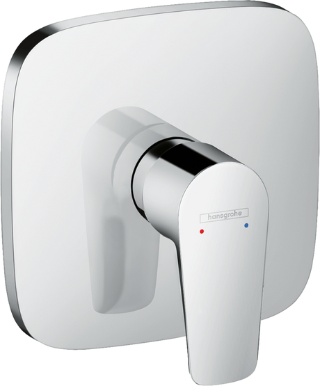 Hansgrohe Talis E Single Lever Manual Shower Mixer Soft Cube For Concealed Installation - Chrome - 71765000