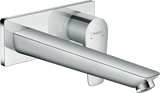 Hansgrohe Talis E chrome single lever basin mixer with concealed installation and extended 225mm spout
