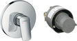 Hansgrohe Logis Manual Shower Mixer Set For Concealed Installation - Chrome - 71666000
