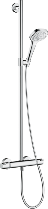 Hansgrohe Croma Select E Semipipe Multi With Thermostatic Shower Mixer - White/Chrome - 27248400