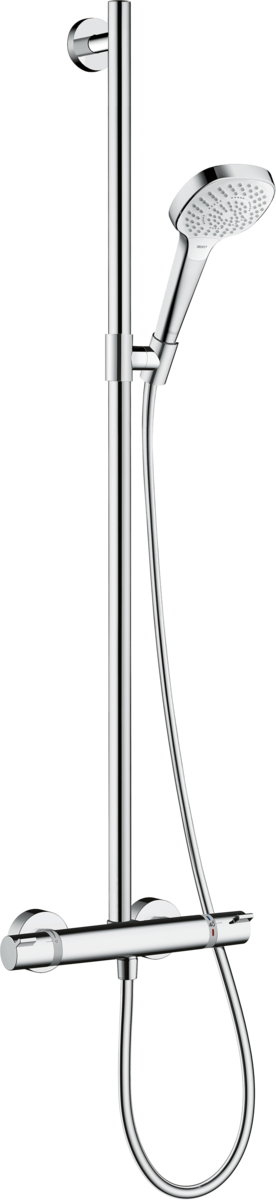 Hansgrohe Croma Select E Semipipe Multi With Thermostatic Shower Mixer - White/Chrome - 27248400